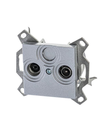 Розетка телевизионная оконечная TV/R Levit серебр. ABB 2CHH083503A6070 Розетка телевизионная оконечная TV/R Levit серебр. ABB 2CHH083503A6070