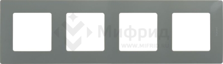 Рамка 4-м СП Etika IP20 светл. галька IEK 672524