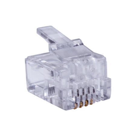 Коннектор 6P4C (RJ-11) (уп.100шт) SUPRLAN 10-0227 Коннектор 6P4C (RJ-11) (уп.100шт) SUPRLAN 10-0227