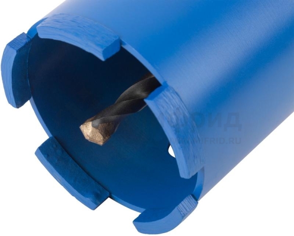 Коронка кольцевая по бетону алмазная безударная SDS-PLUS 5 зубьев 68мм в сборе MOS 33472М