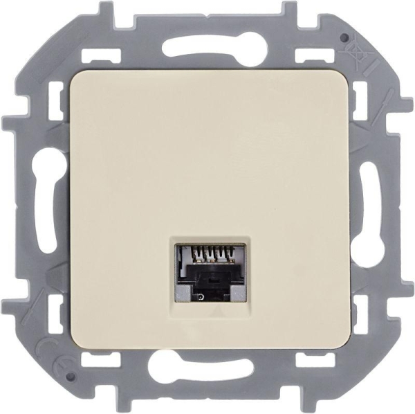 Розетка компьютерная Inspiria RJ45 кат.6 UTP механизм сл. кость IEK 673831 Розетка компьютерная Inspiria RJ45 кат.6 UTP механизм сл. кость IEK 673831