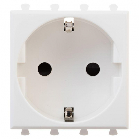 Розетка 1-м 2мод. Avanti "Белое облако" 16А IP20 2P+E защ. шторки бел. DKC 4400002 Розетка 1-м 2мод. Avanti "Белое облако" 16А IP20 2P+E защ. шторки бел. DKC 4400002