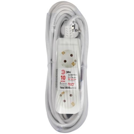 Удлинитель 3х10м с заземл. 16А U-3e-10m-3x1.5 ПВС 3x1.5 Эра Б0044035 Удлинитель 3х10м с заземл. 16А U-3e-10m-3x1.5 ПВС 3x1.5 Эра Б0044035