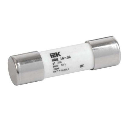 Вставка плавкая цилиндрическая ПВЦ 10х38 25А IEK CFL10-025 Вставка плавкая цилиндрическая ПВЦ 10х38 25А IEK CFL10-025