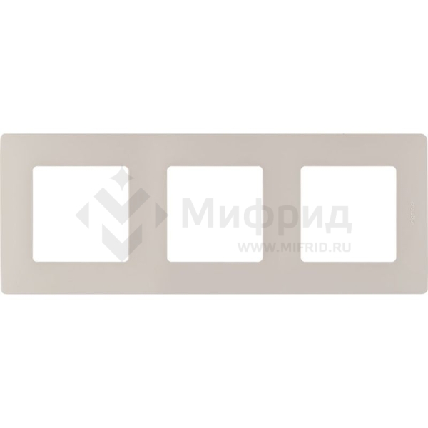 Рамка 3-м СП Etika IP20 сл. кость IEK 672513