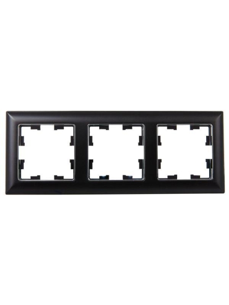 Рамка 3-м BRITE РУ-3-Бр хром/черн. IEK BR-M32-12-2-K23 Рамка 3-м BRITE РУ-3-Бр хром/черн. IEK BR-M32-12-2-K23