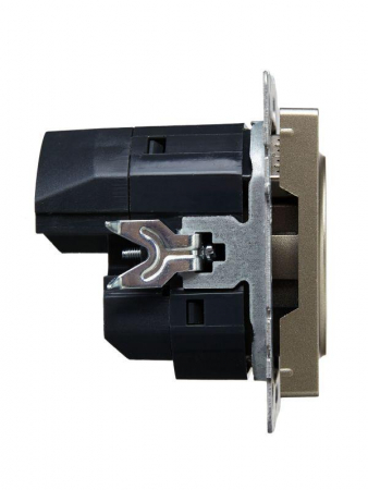 Розетка BRITE РЮш11-1-БрШ 16А с USB A+C 18Вт с заземл. защ. шторки механизм шампань IEK BR-R14-16-U22-018-K37 Розетка BRITE РЮш11-1-БрШ 16А с USB A+C 18Вт с заземл. защ. шторки механизм шампань IEK BR-R14-16-U22-018-K37