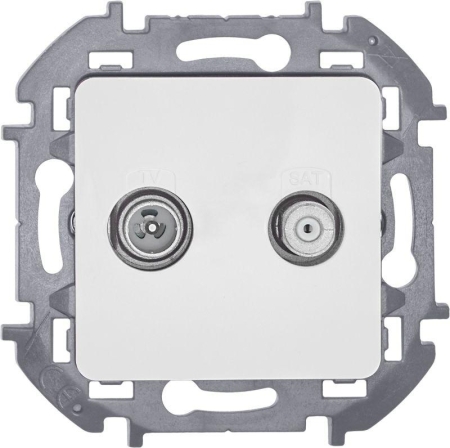 Розетка телевизионная TV/SAT Inspiria с топологией "звезда" механизм бел. IEK 673880 Розетка телевизионная TV/SAT Inspiria с топологией "звезда" механизм бел. IEK 673880