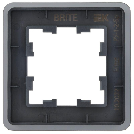Рамка 1-м BRITE РУ-1-2-Бр стекло графит RE IEK BR-M12-G-41-K53 Рамка 1-м BRITE РУ-1-2-Бр стекло графит RE IEK BR-M12-G-41-K53
