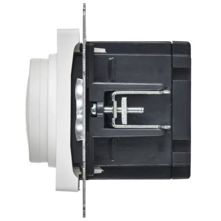 Светорегулятор поворотно-нажимной СП BRITE СС10-1-0-БрАБ 600Вт механизм арктич. бел. IEK BR-D20-0600-K91