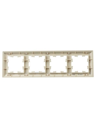 Рамка 4-м BRITE РУ-4-Бр беж./жемчуж. IEK BR-M42-12-1-K10
