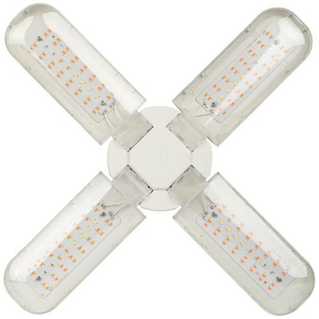 Лампа светодиодная FITO-36W-RB-E27-FOLD 36Вт Е27 4-лепестковая для растений красн./син. спектр Эра Б0053289