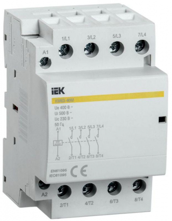 Контактор модульный КМ63-40М AC/DC KARAT IEK MKK21-63-40 Контактор модульный КМ63-40М AC/DC KARAT IEK MKK21-63-40