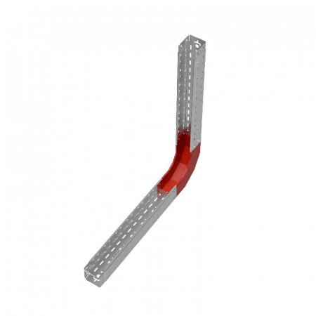 Угол для лотка вертикальный внутренний 90град. 100х100 сталь 1мм "ПЛЮС" NLplus90-100-100 HD КМ PL1411