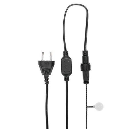 Гирлянда светодиодная "Шарики" 5м d25мм 25LED RGB ПВХ темн. зел. Neon-Night 303-550