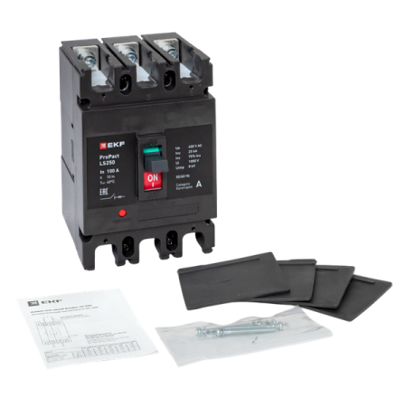 Выключатель автоматический 3п 100А 25кА LS250 ProPact EKF mccb-250-25-3-100-ls Выключатель автоматический 3п 100А 25кА LS250 ProPact EKF mccb-250-25-3-100-ls