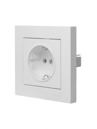 Розетка 1-м СП Vesna с заземл. ПБТ механизм бел. LEZARD 742-0288-122B Розетка 1-м СП Vesna с заземл. ПБТ механизм бел. LEZARD 742-0288-122B