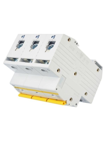 Выключатель автоматический модульный 3п D 125А 15кА ВА47-150 KARAT IEK MVA50-3-125-D Выключатель автоматический модульный 3п D 125А 15кА ВА47-150 KARAT IEK MVA50-3-125-D