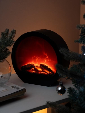 Светильник светодиодный "Камин" FL-D25USB IP20 250х90х230мм круглый питание: 3хAA/LR6 (не в компл.) или USB ФАZА 5060838