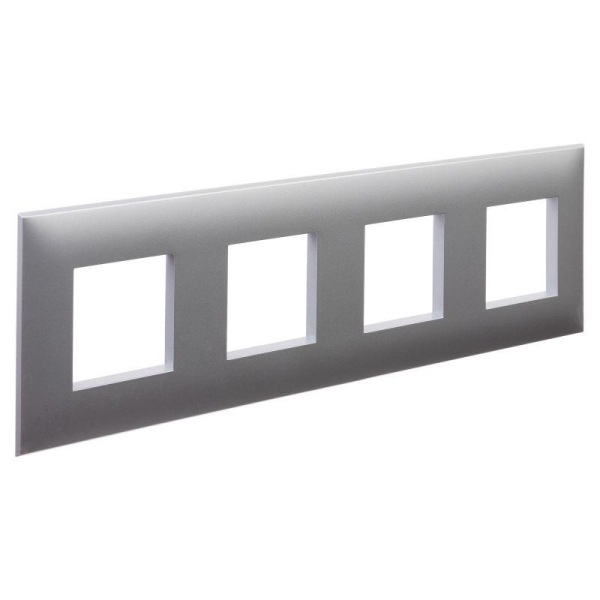 Рамка 4-м 8мод. Avanti "Закаленная сталь" DKC 4404908 Рамка 4-м 8мод. Avanti "Закаленная сталь" DKC 4404908