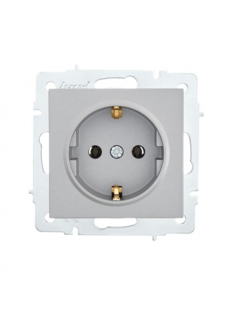 Розетка 1-м СП Vesna с заземл. ПБТ механизм платина LEZARD 742-3588-122B Розетка 1-м СП Vesna с заземл. ПБТ механизм платина LEZARD 742-3588-122B
