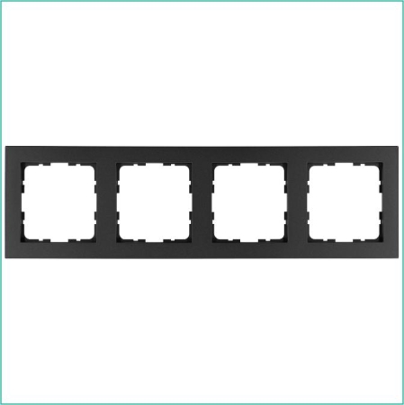 Рамка 4-м G-Classic антрацит Jasmart G1004B Рамка 4-м G-Classic антрацит Jasmart G1004B
