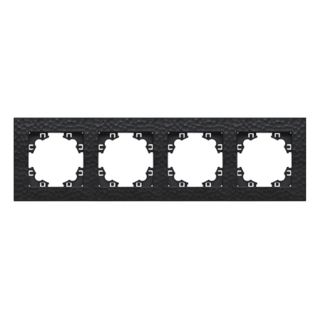 Рамка 4-м Афина фактурная универс. графит Universal A10046-Gr