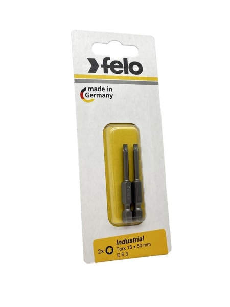 Бита Е6.3 TX15х50 Industrial (блист.2шт) FELO 03615536