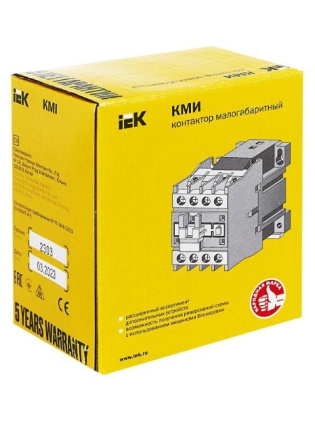 Контактор КМИ-22510 25А 24В/АС3 1НО KARAT IEK KKM21-025-024-10 Контактор КМИ-22510 25А 24В/АС3 1НО KARAT IEK KKM21-025-024-10