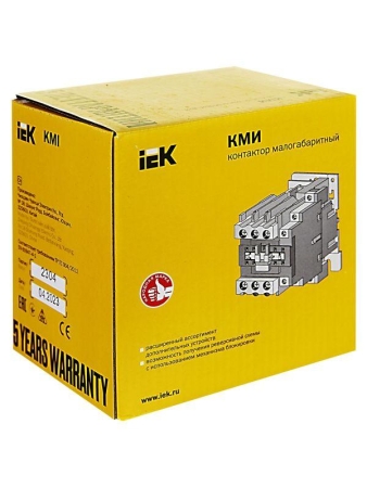 Контактор КМИ-48012 80А 230В/AC3 1НО 1Н3 KARAT IEK KKM41-080-230-11 Контактор КМИ-48012 80А 230В/AC3 1НО 1Н3 KARAT IEK KKM41-080-230-11