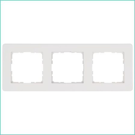 Рамка 3-м G-Flex бел. глянцевый Jasmart G1103W