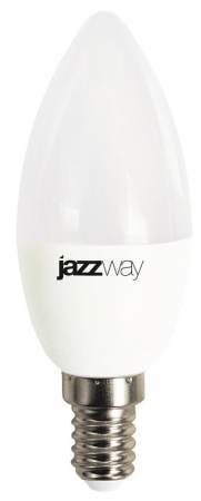Лампа светодиодная PLED-LX 8Вт C37 свеча 5000К холод. бел. E14 Pro JazzWay 5028500 Лампа светодиодная PLED-LX 8Вт C37 свеча 5000К холод. бел. E14 Pro JazzWay 5028500