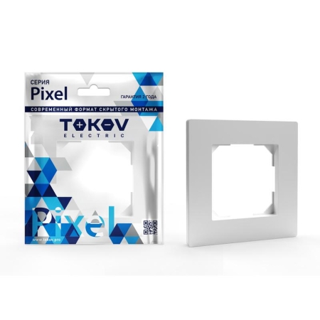 Рамка 1-м Pixel бел. TOKOV ELECTRIC TKE-PX-RM1-C01 Рамка 1-м Pixel бел. TOKOV ELECTRIC TKE-PX-RM1-C01