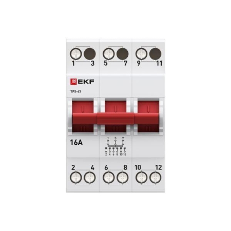 Переключатель трехпозиционный ТПС-63 3P 16А PROxima EKF TPS316 Переключатель трехпозиционный ТПС-63 3P 16А PROxima EKF TPS316