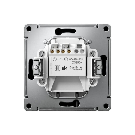 Выключатель карточный ArtGallery 10А без задержки времени быстрозажим. клем. карбон SE GAL001014S