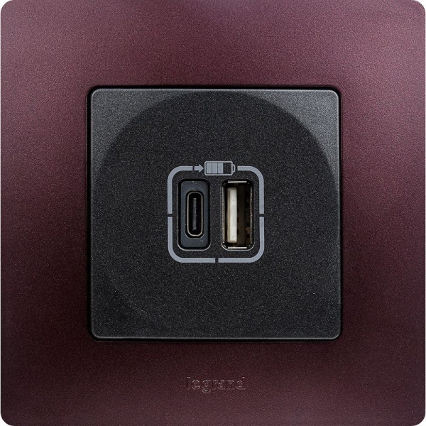 Рамка 1-м СП Etika IP20 сливовый IEK 672561