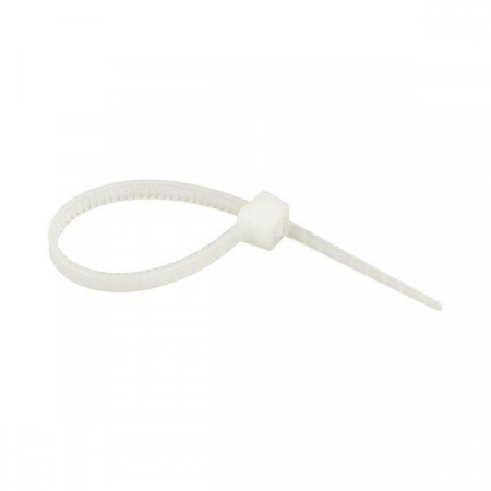 Хомут кабельный 2.5х80 нейл. бел. (уп.100шт) EKF plc-c-2.5x80