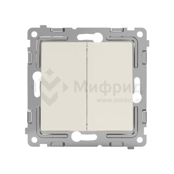 Выключатель 2-кл. СП Pixel 10А IP20 механизм беж. TOKOV ELECTRIC TKE-PX-V2-C02