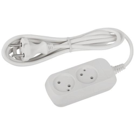 Удлинитель 2х1.5м без заземл. ПВС 2х0.75 UDL-10-215 Greenline Эра Б0065055