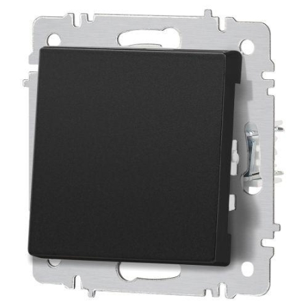 Кнопка Accent 6-109-05 10А-250В IP20 СУ антрацит Intro Б0063612