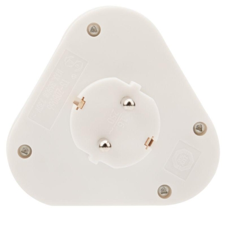 Разветвитель 3-м с заземл. 16А пирамида бел. Rexant 11-1069 Разветвитель 3-м с заземл. 16А пирамида бел. Rexant 11-1069