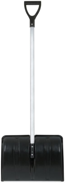 Лопата для уборки снега "Снеговик" 500х375х1355мм алюм. черенок; пластик. 68104