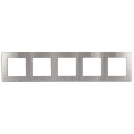 Рамка 5-м 12-5105-03 сатин алюм. Эра Б0052541