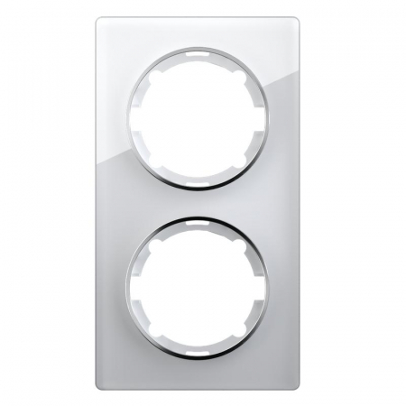 Рамка 2-м Garda вертикал. стеклянная бел. 2E52211300 OneKeyElectro 2234944 Рамка 2-м Garda вертикал. стеклянная бел. 2E52211300 OneKeyElectro 2234944