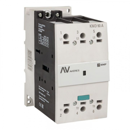 Контактор КМЭ 90А 400В АС AVERES EKF ctr-s-90-00-400-av Контактор КМЭ 90А 400В АС AVERES EKF ctr-s-90-00-400-av