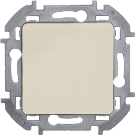 Выключатель кнопочный Inspiria 6А 250В без фиксации НО/НЗ механизм сл. кость Leg 673691