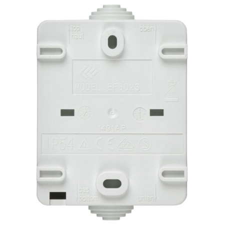 Выключатель 2-кл. ОП Форс IP54 ВС20-2-0-ФБ бел. IEK EVS20-K01-10-54-DC