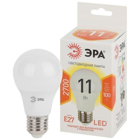 Лампа светодиодная A60-11w-827-E27 грушевидная 880лм Эра Б0030910 Лампа светодиодная A60-11w-827-E27 грушевидная 880лм Эра Б0030910
