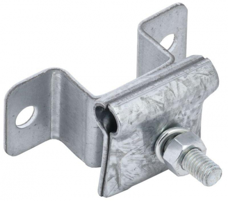 Держатель-зажим соединительный проводника кругл. 6-12мм опорный L30-40мм оцинк. сталь IEK ZHC81-11-1-16-040 Держатель-зажим соединительный проводника кругл. 6-12мм опорный L30-40мм оцинк. сталь IEK ZHC81-11-1-16-040