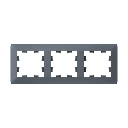 Рамка 3-м AtlasDesign Air грифель/дым. черн. SE ATN220703 Рамка 3-м AtlasDesign Air грифель/дым. черн. SE ATN220703